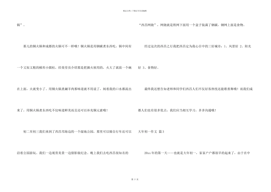 大年初一集锦六篇_第3页