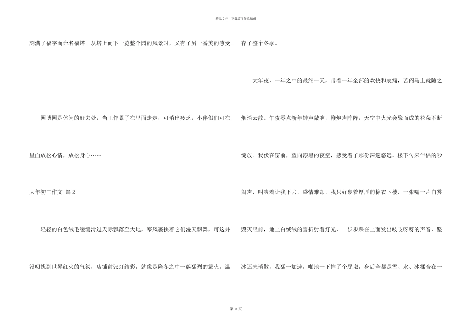 大年初三合集八篇_第3页