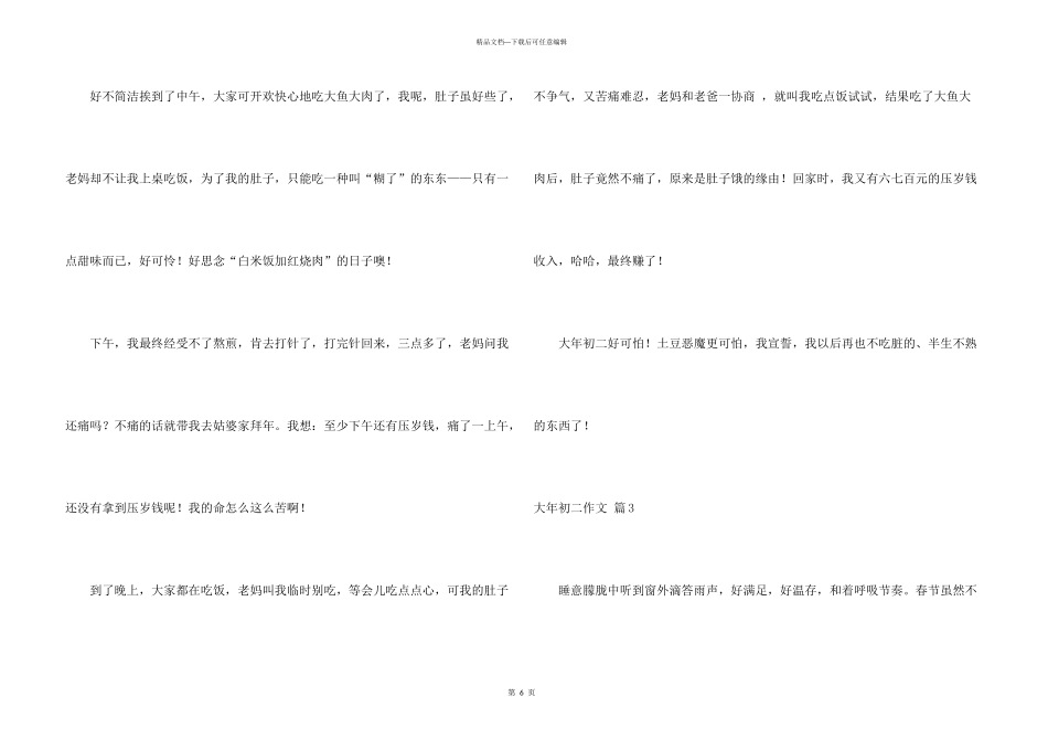 大年初二集锦五篇_第3页