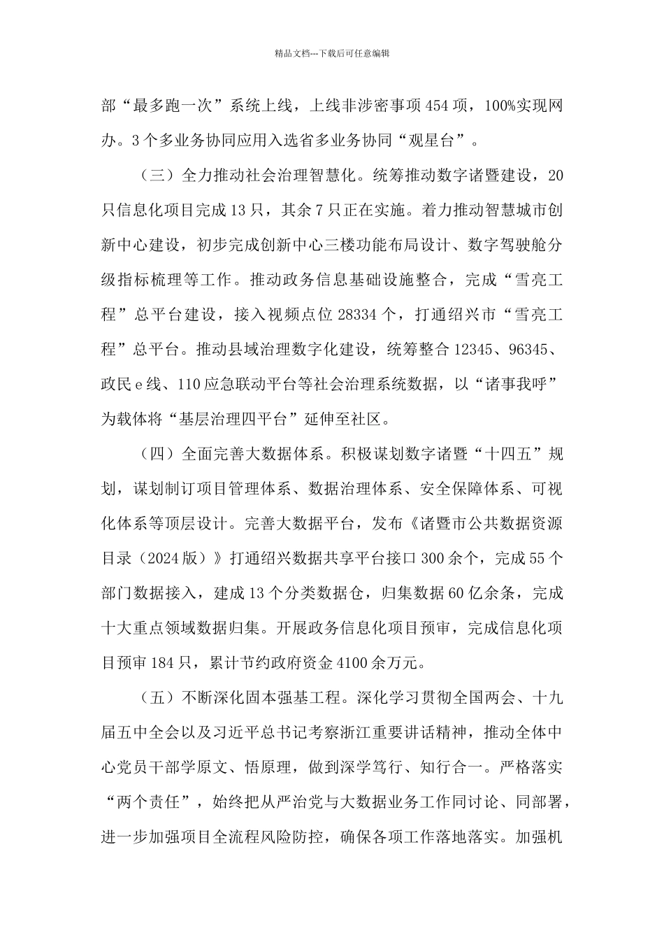 大数据发展管理中心工作总结及2024年工作思路_第2页