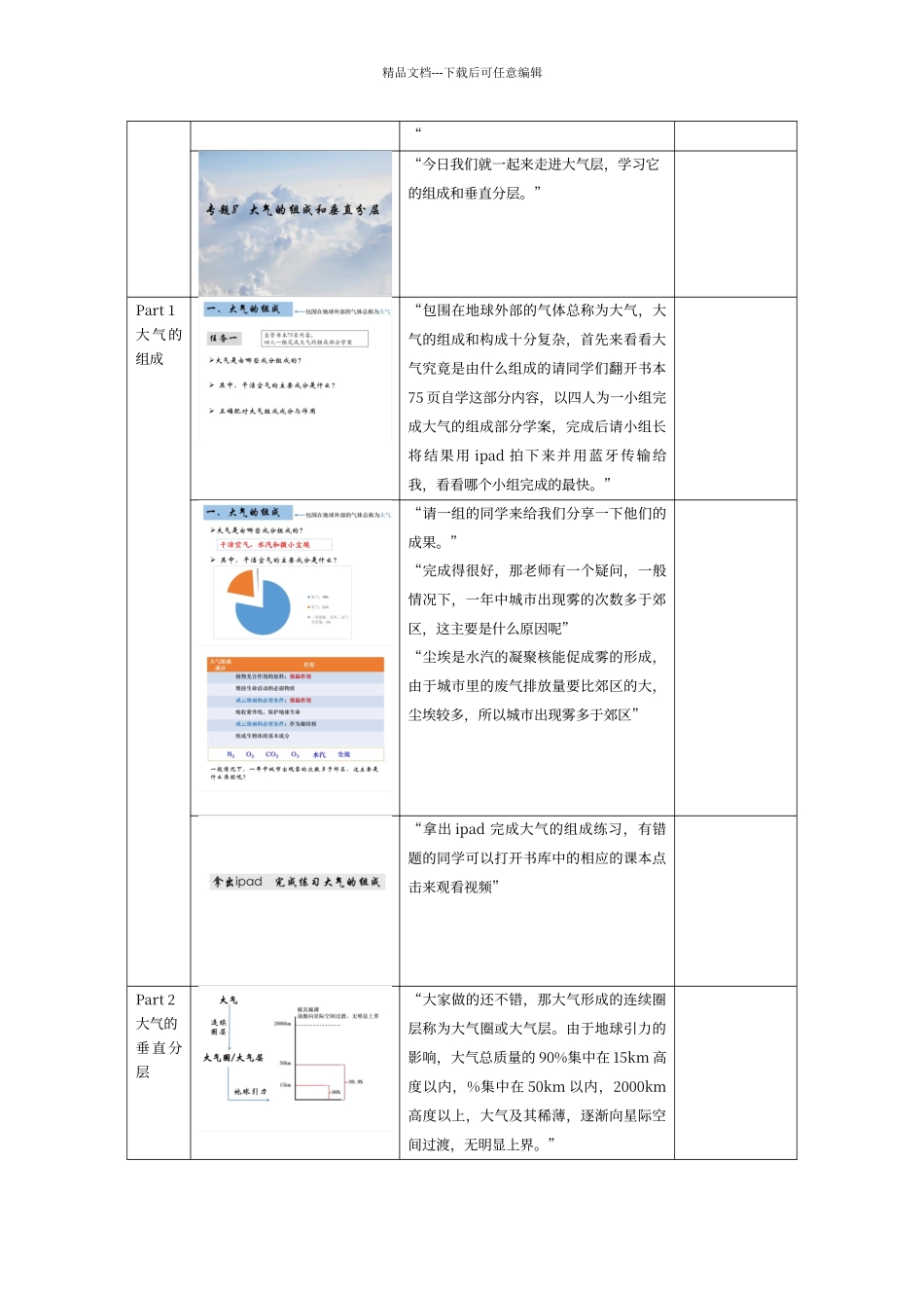 大气的组成和垂直分层教学设计_第2页