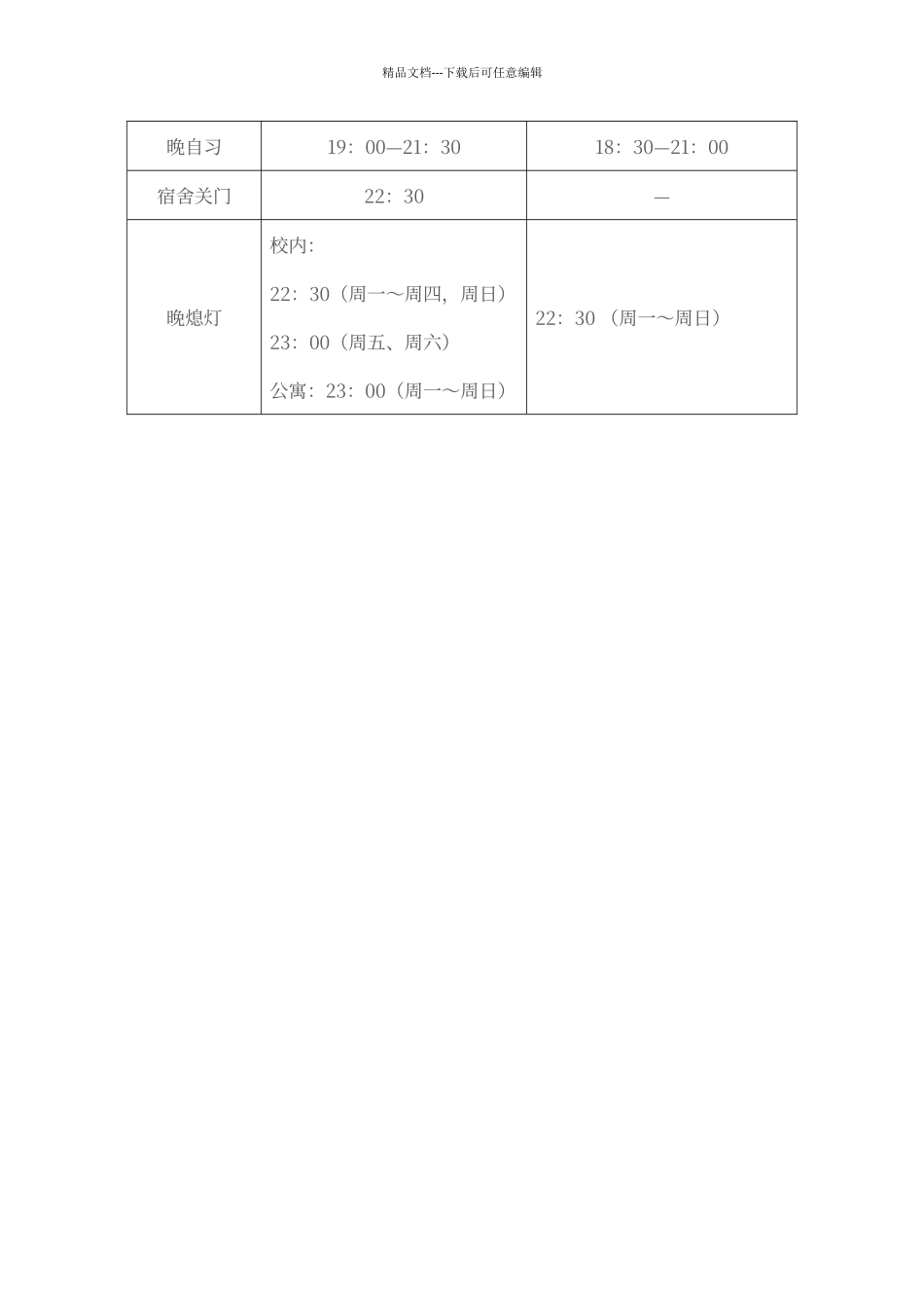 大连海洋大学作息时间表_第2页