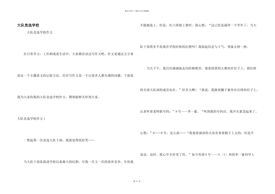 大队竞选小学_第1页