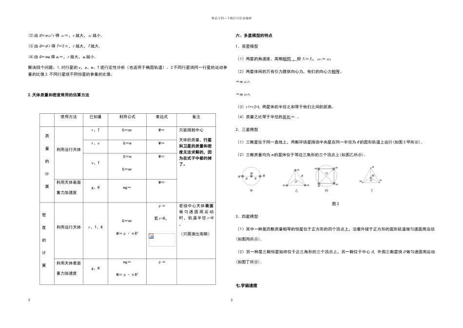 天体运动知识点_第3页