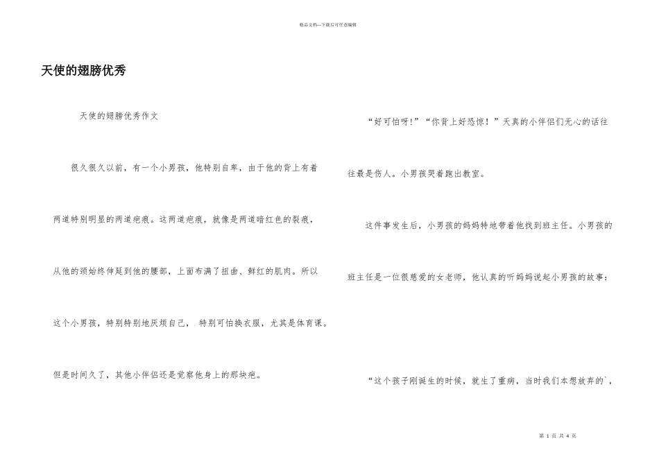 天使的翅膀优秀_第1页