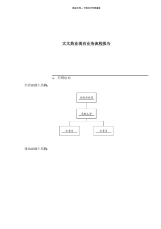 太太药业现有业务流程报告