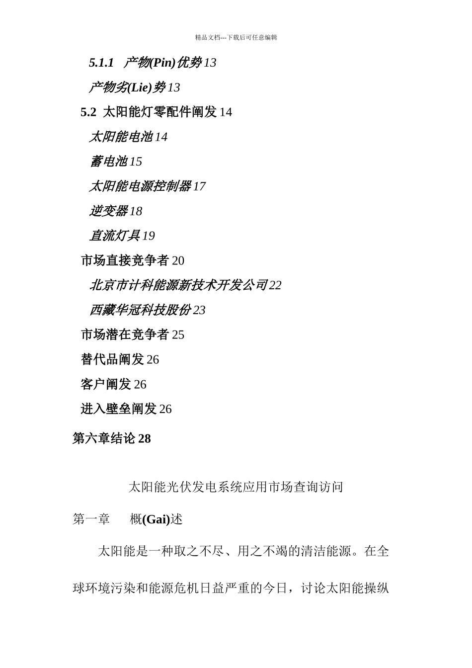 太阳能光伏发电应用市场投资分析报告_第2页