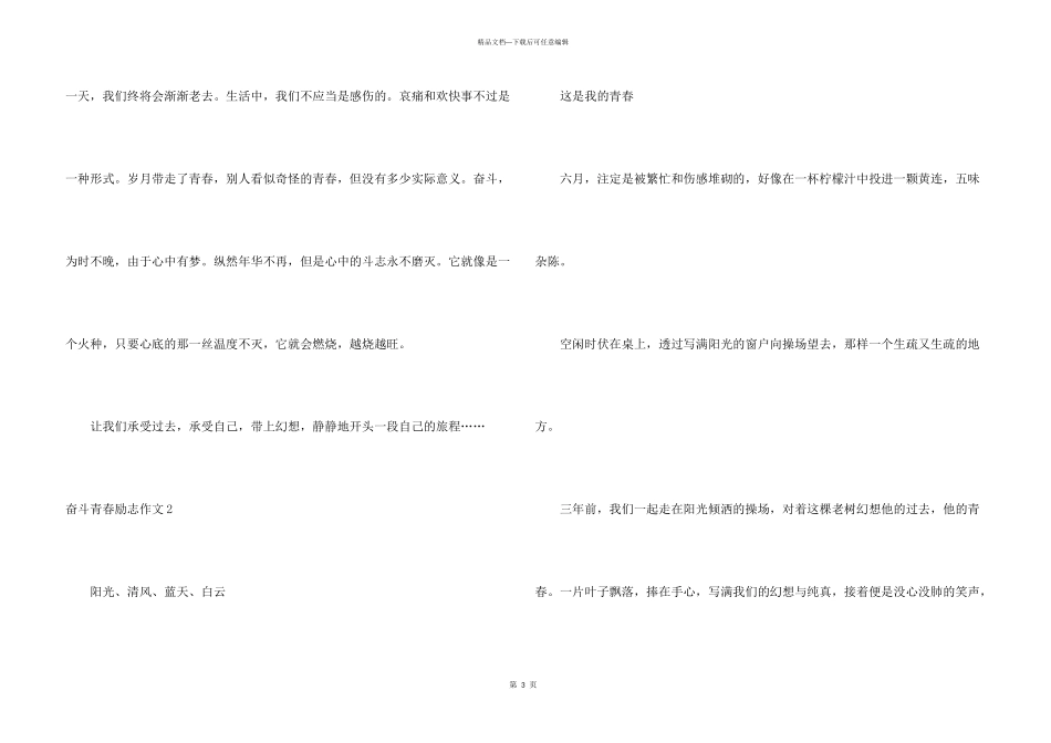 奋斗青春励志_第3页