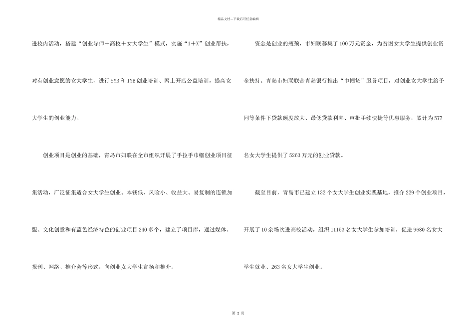 女大学生当老板提供创业贷款减免房租_第2页