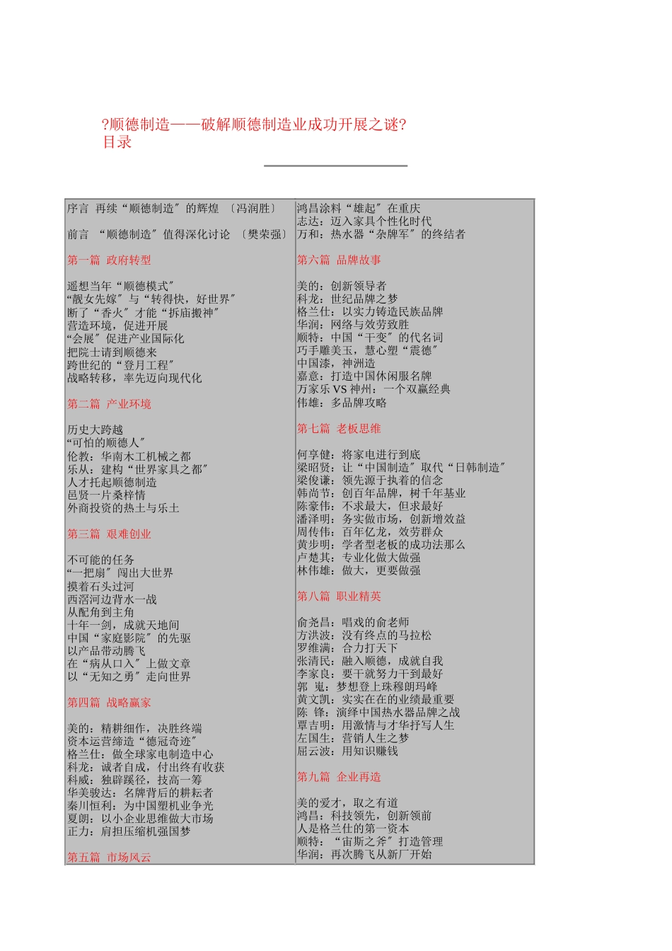 如何破解顺德制造业成功发展之谜_第1页