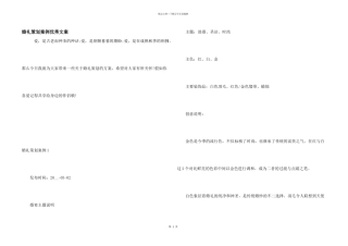 婚礼策划案例优秀文案