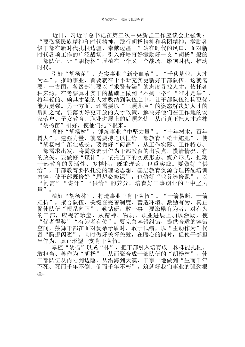 学习中央第三次新疆座谈会精神心得体会_第3页