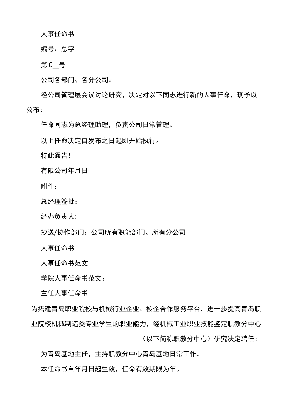 【任命书格式】公司任命书范本_第3页