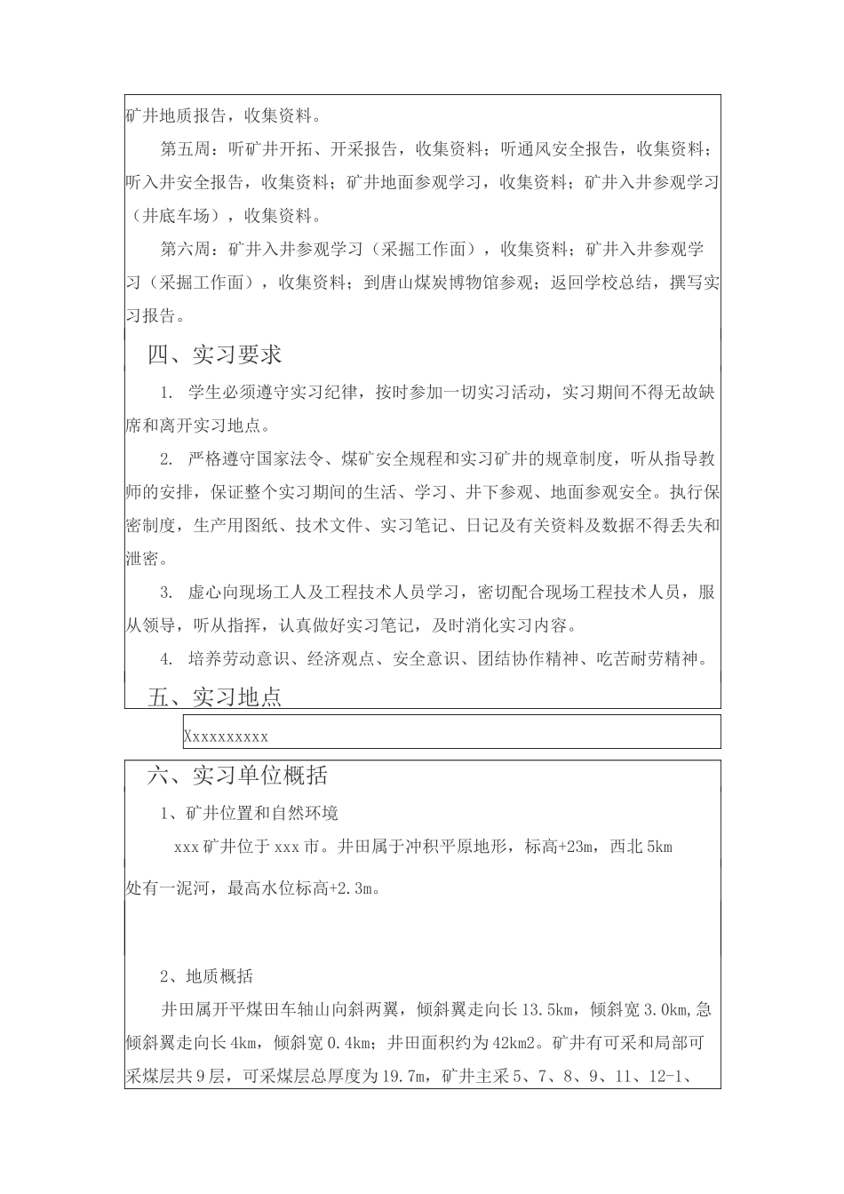 煤矿生产实习报告_第3页