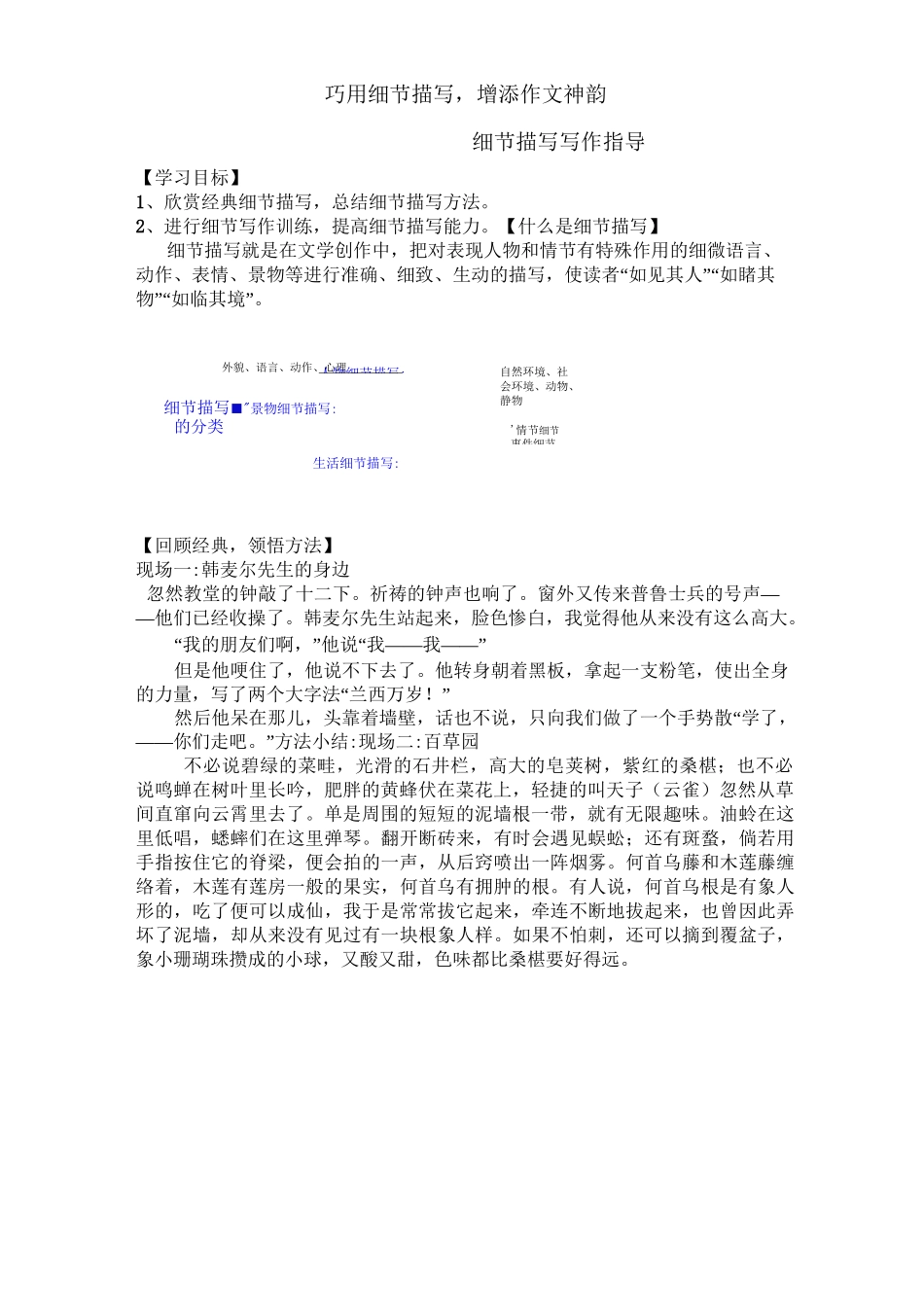 细节描写练习题_第2页