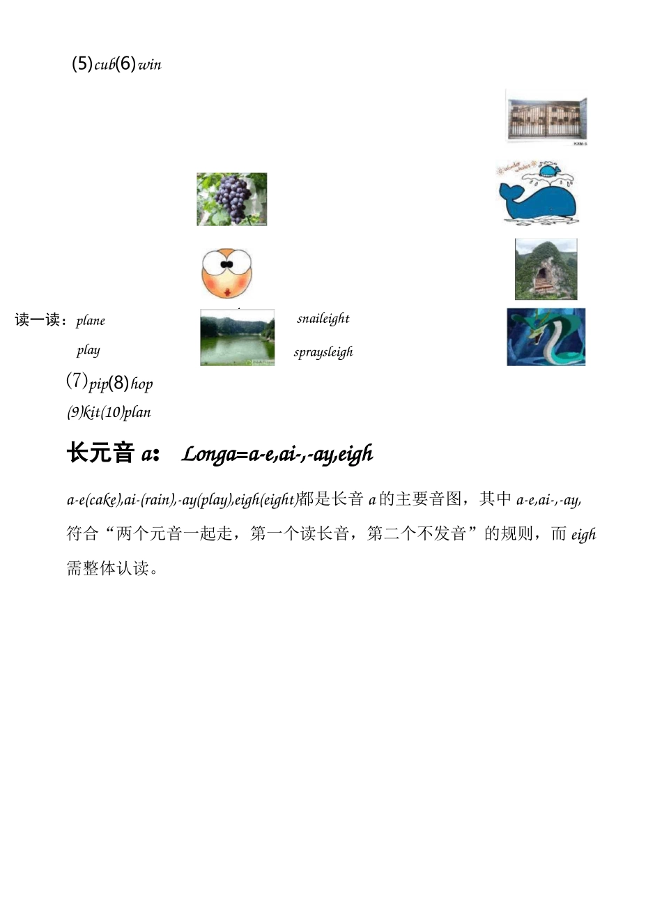 自然拼读法长元音ae,i,o,u_第2页