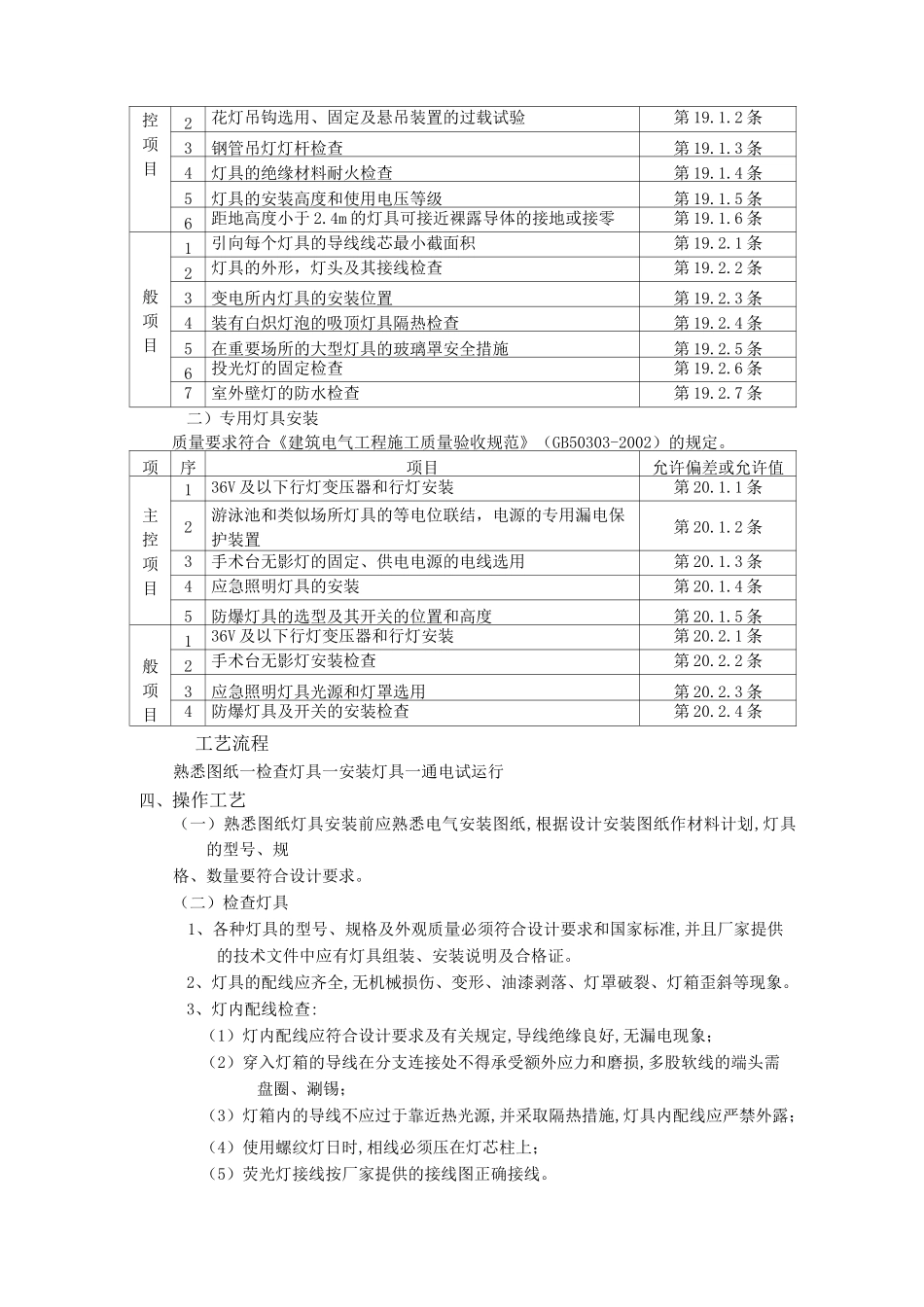 灯具安装技术交底 _第2页