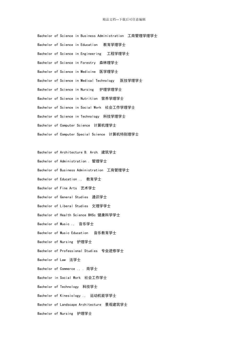 学位的英文缩写_第2页