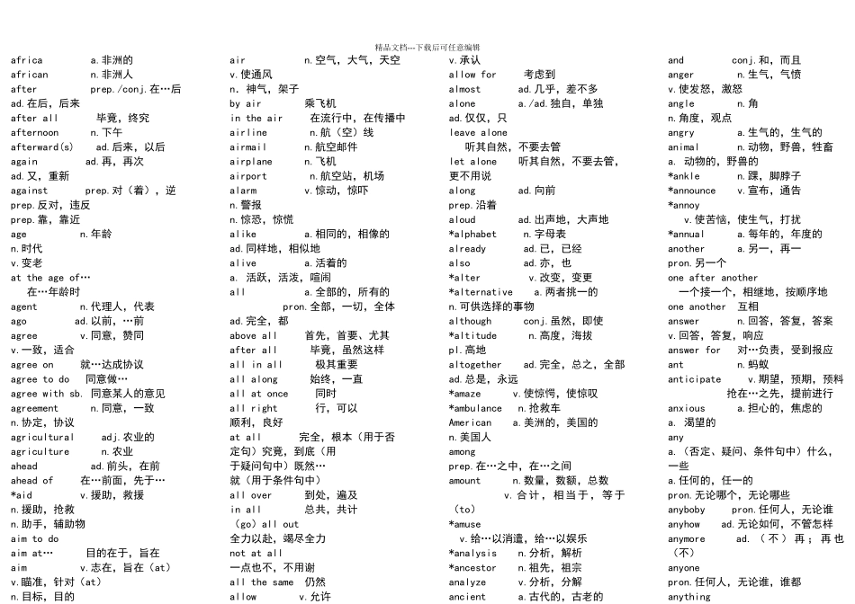 学位英语单词大全_第2页