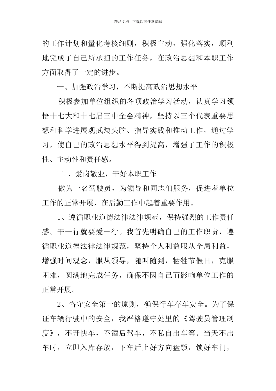 学校司机年度总结_第3页