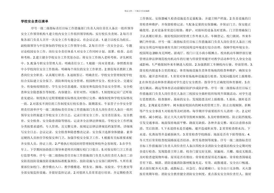 学校安全责任清单_第1页