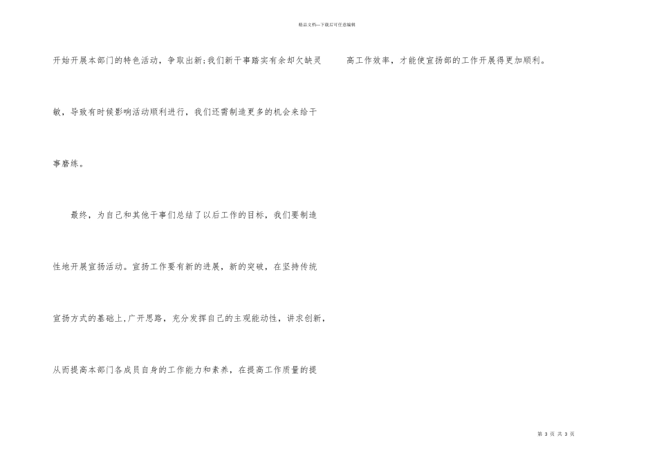 学生会宣传部个人的年度工作总结_第3页