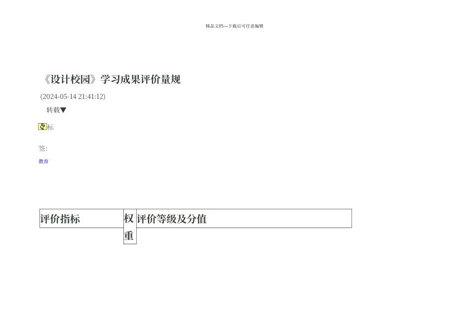 学生学习过程评价量规表_第2页