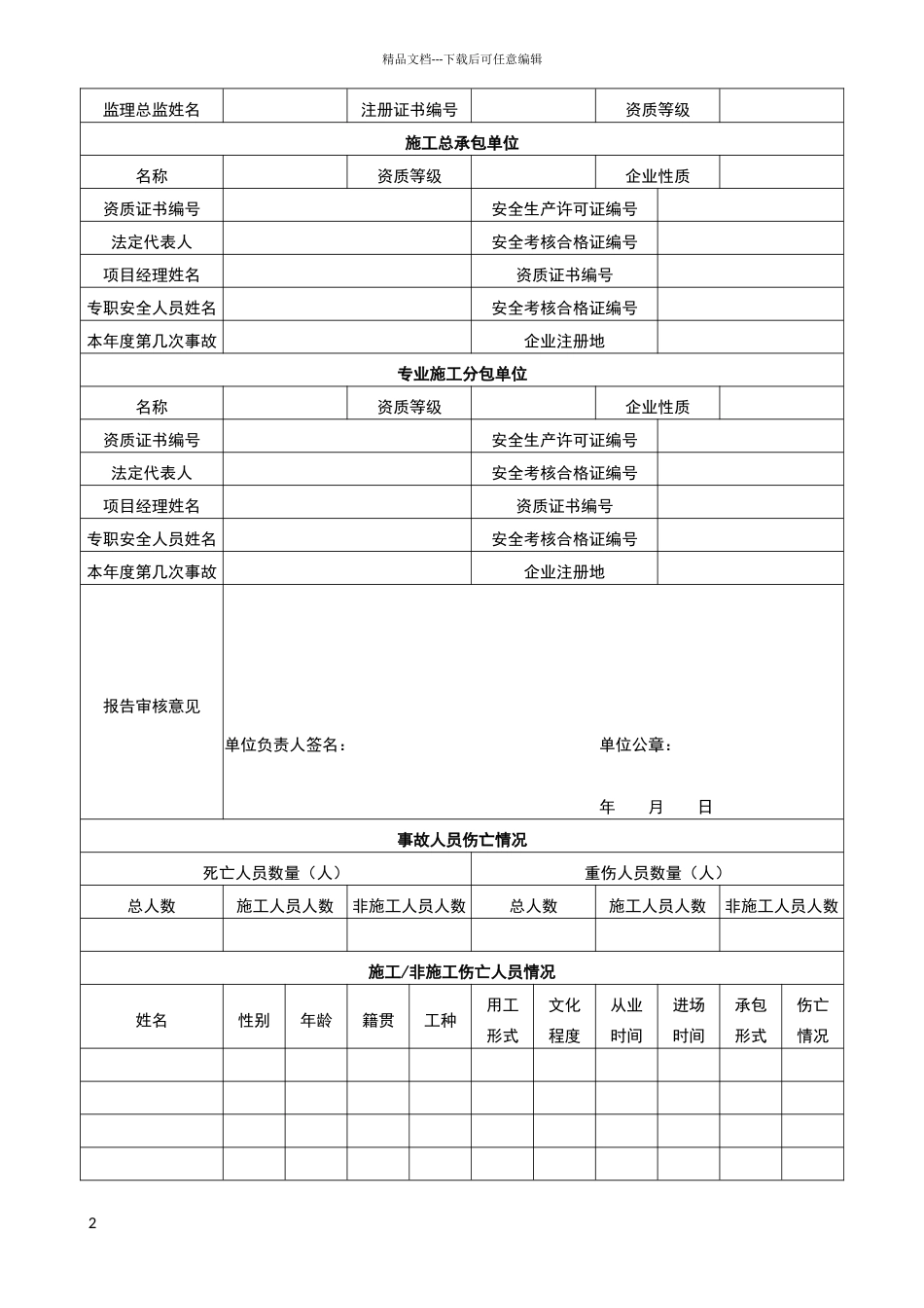 安全事故快报表_第2页