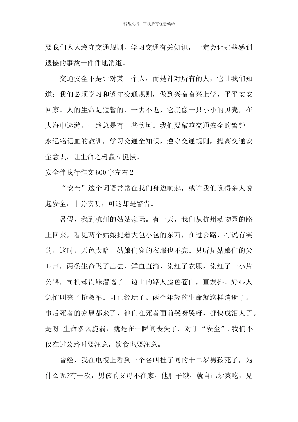 安全伴我行作文_第2页