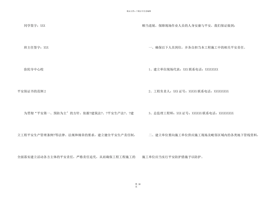 安全保证书的范例_第3页
