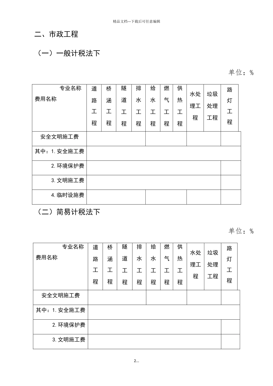 安全文明施工费费率标准_第2页