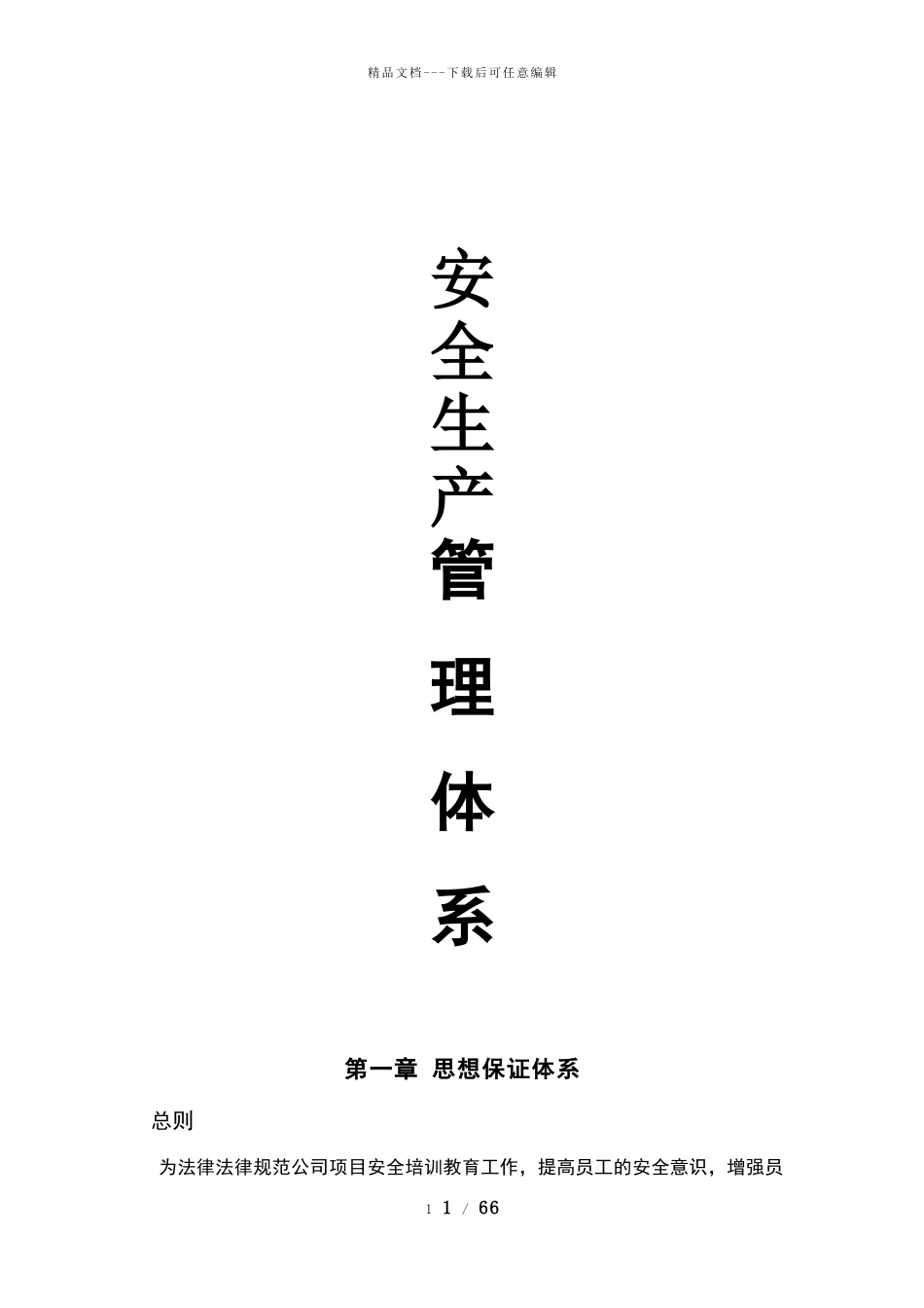 安全生产管理体系_第1页