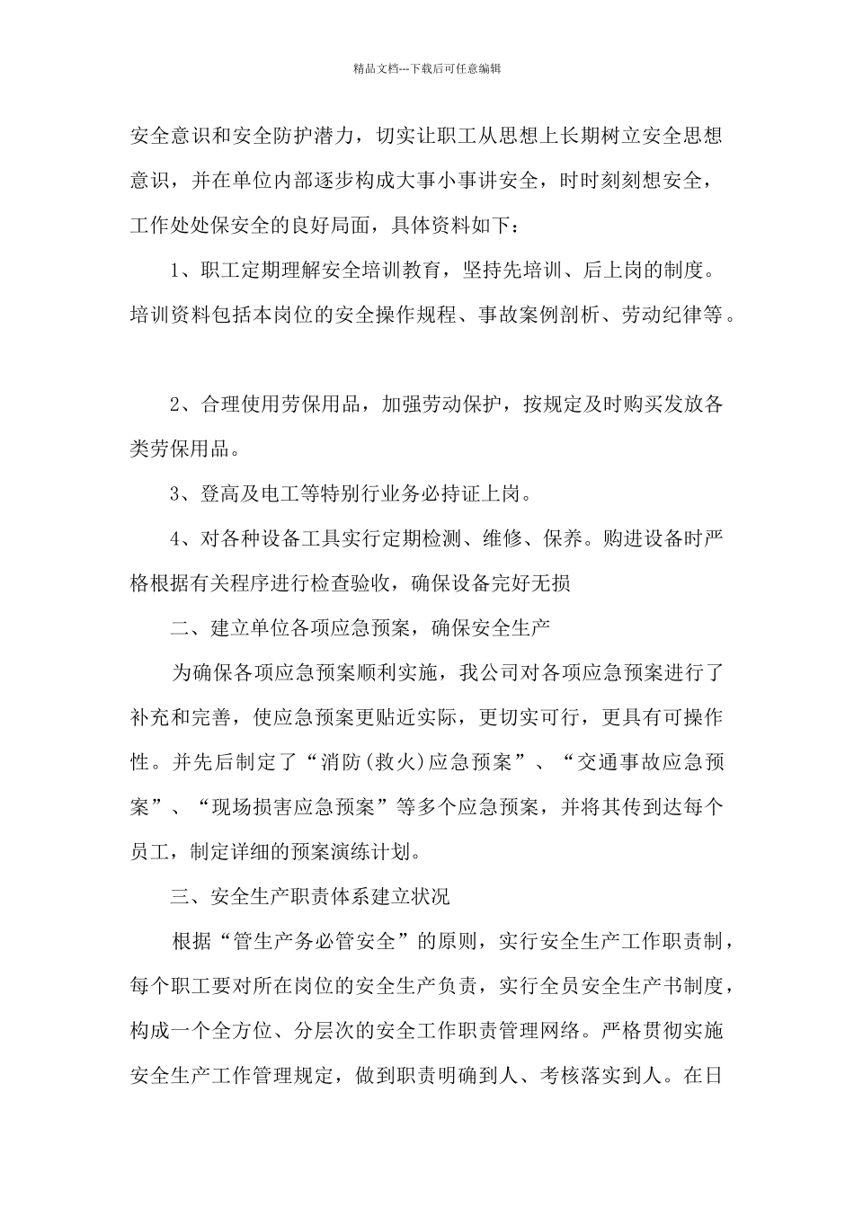 安全管理年度工作总结2024范文5篇_第2页