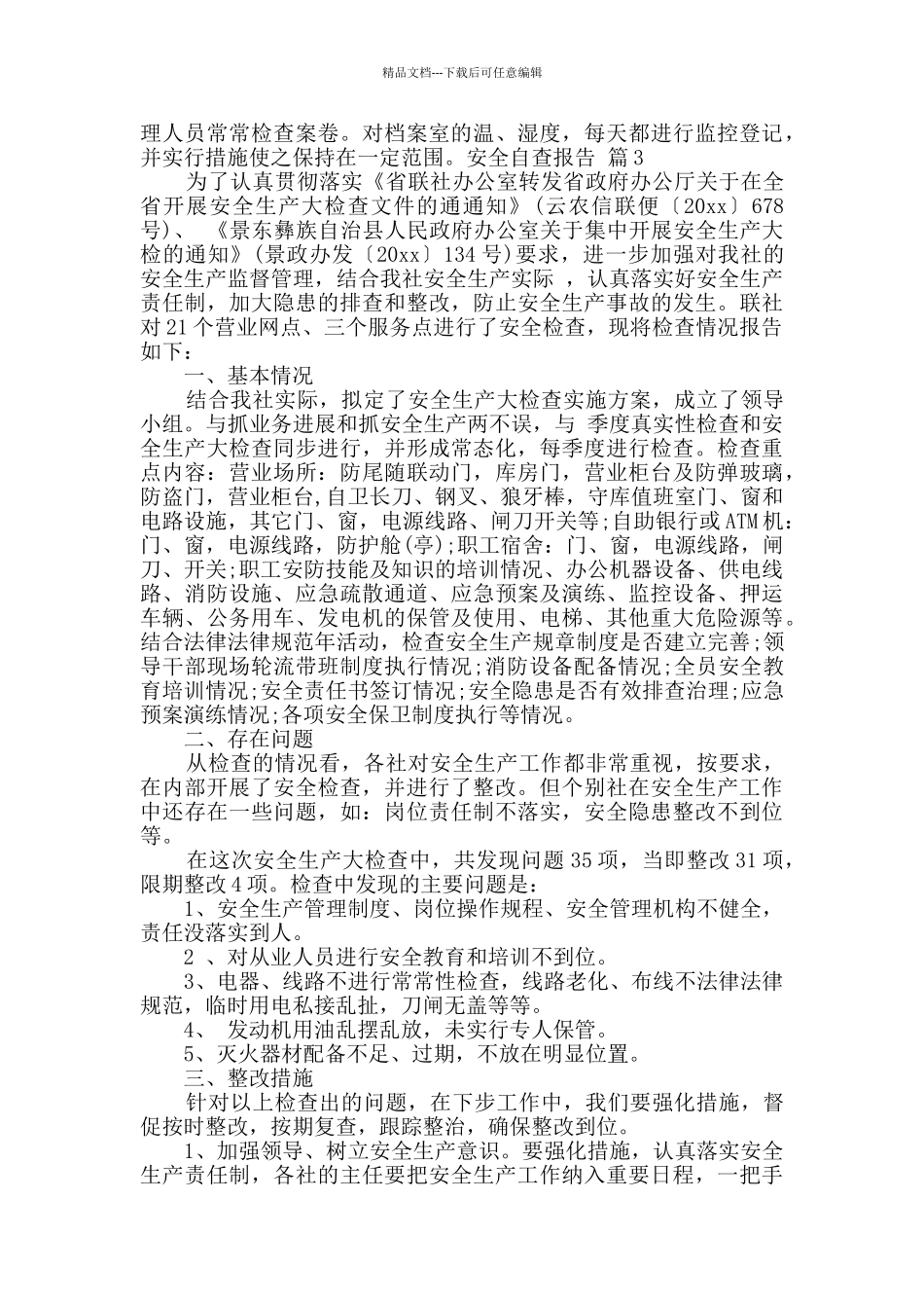 安全自查报告3篇_第3页