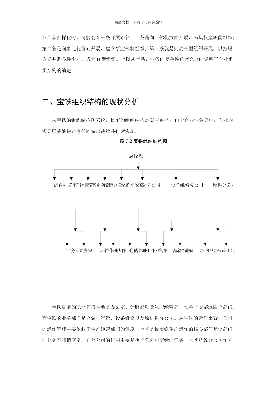 宝铁组织分战略及其相关措施_第2页