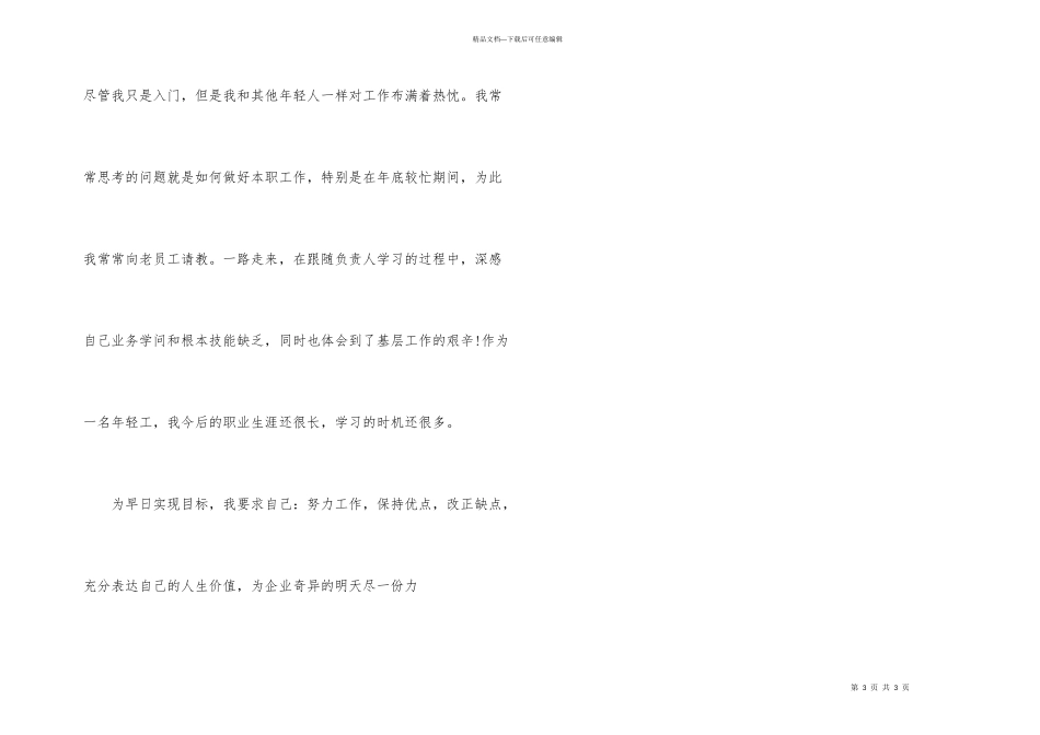 实习期转正工作总结_第3页