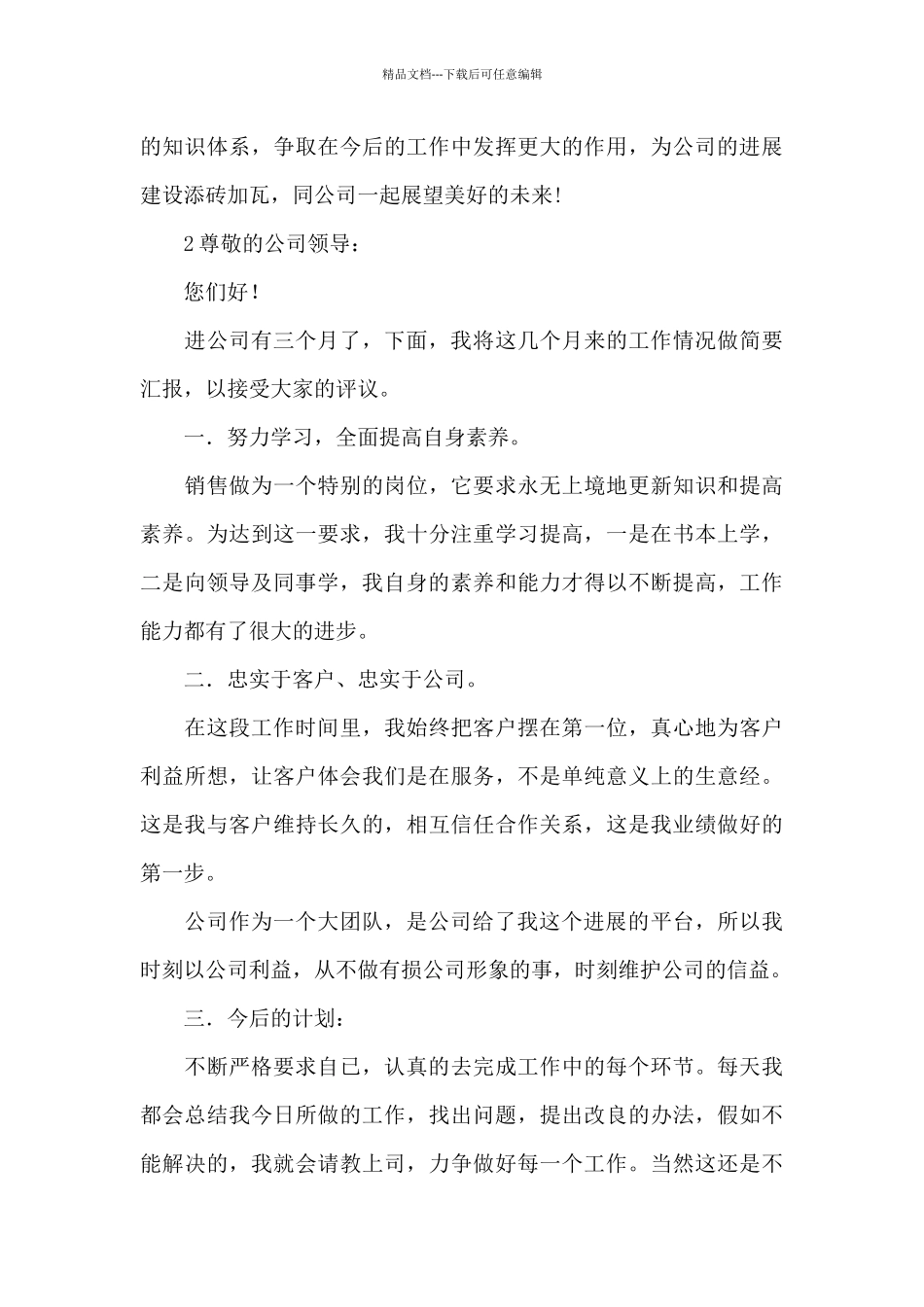 实习生转正述职报告_第3页