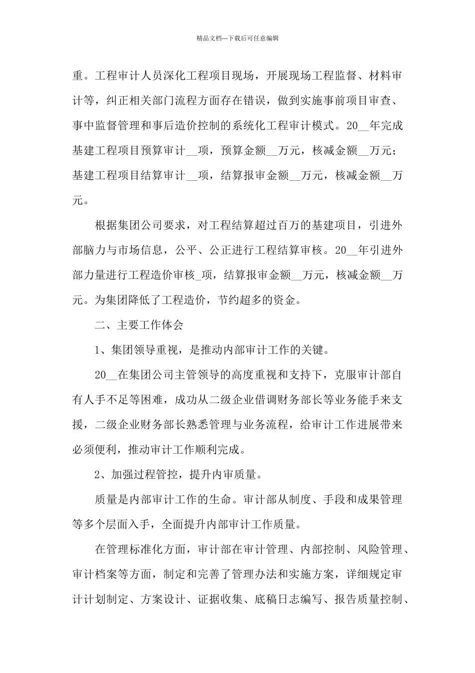 审计个人工作总结2024年_第3页