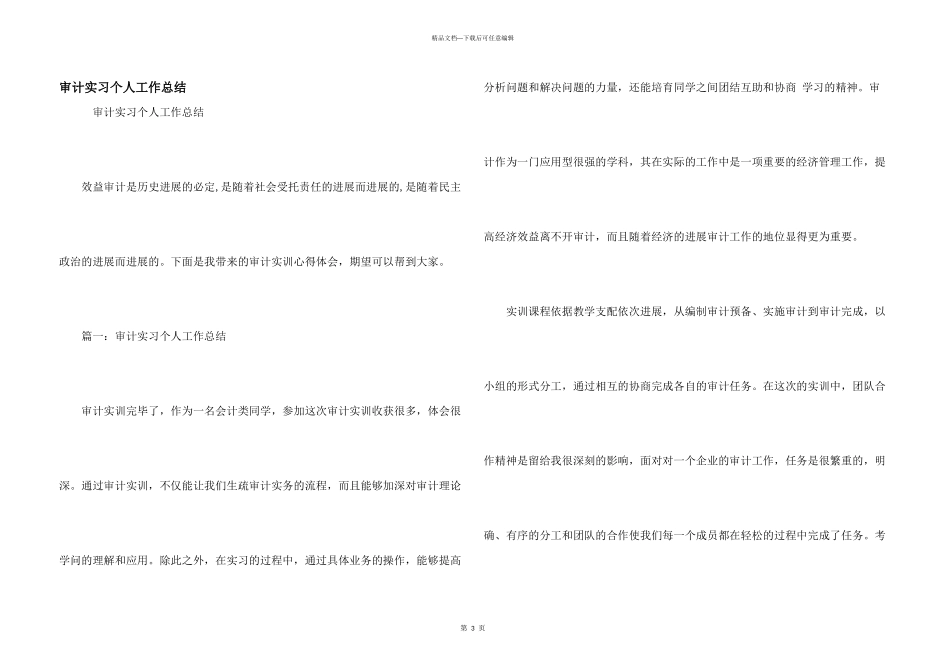 审计实习个人工作总结_第1页