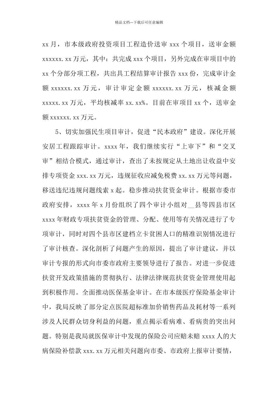 审计局全年工作总结和来年工作发展思路范文_第3页