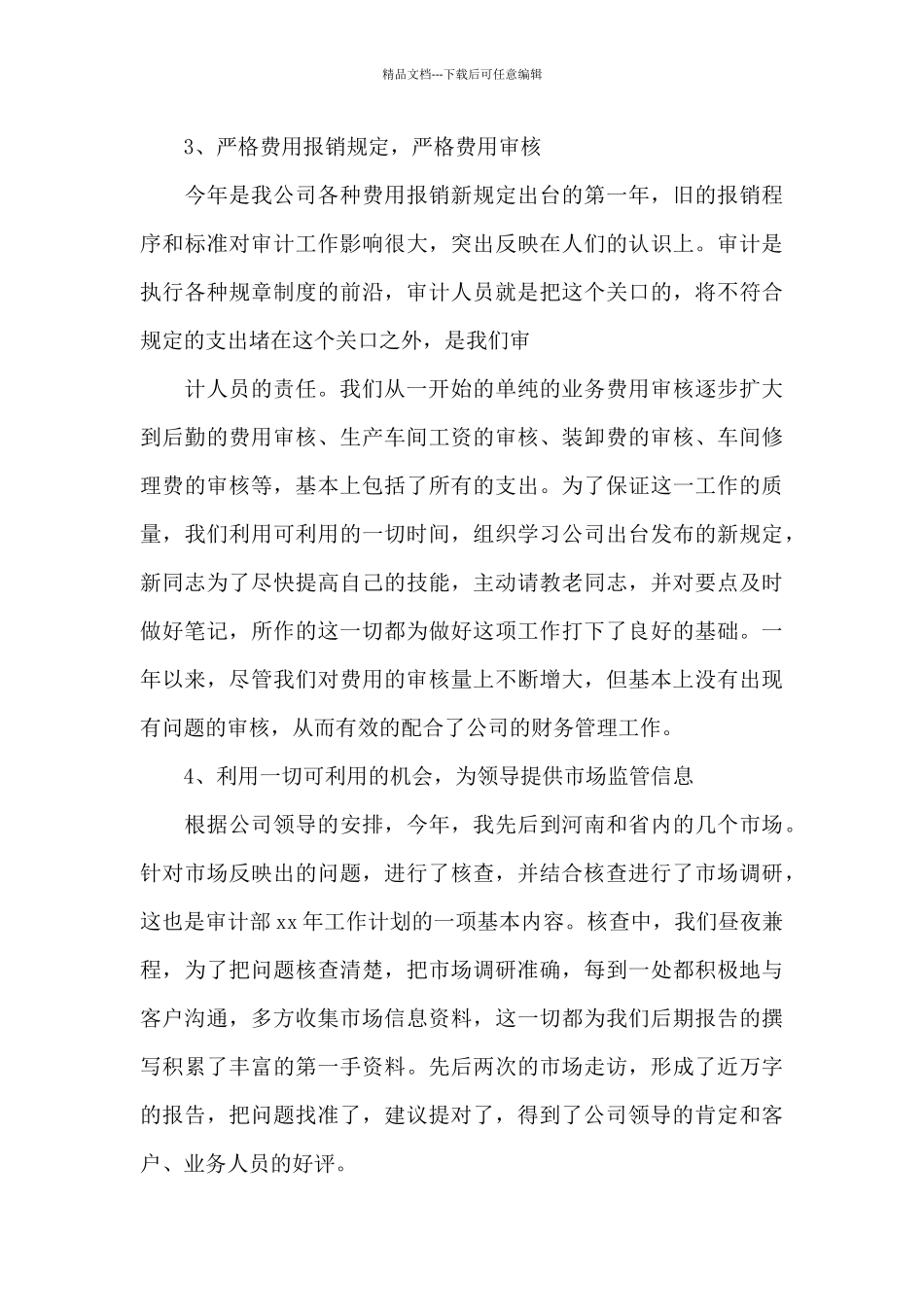 审计干部2024年上半年述职报告_第3页