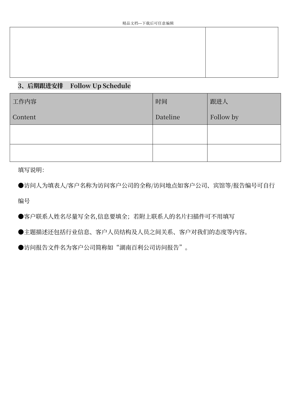 客户拜访报告模板_第2页