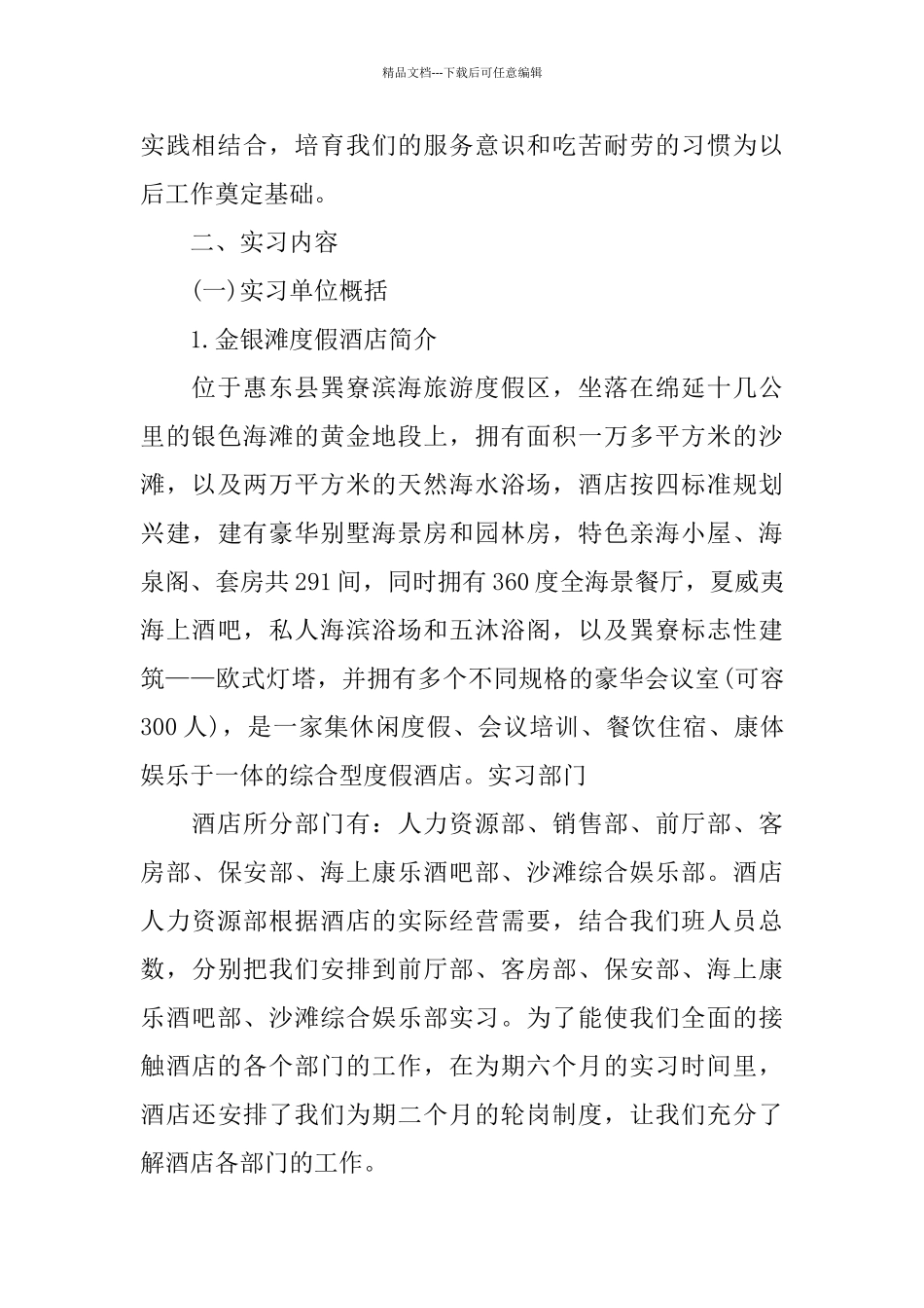 客服2024实习报告篇范文_第2页