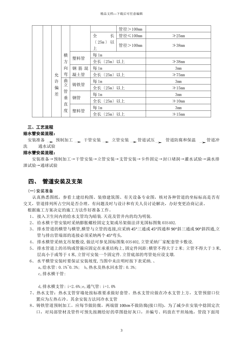 室内给水排管道安装工程_第3页