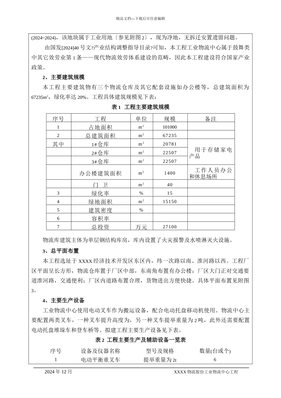 家电物流建设项目报告表_第2页