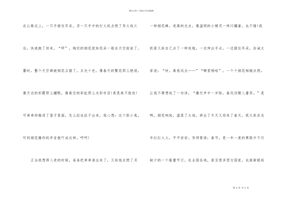 寒假的趣事随笔文章_第3页