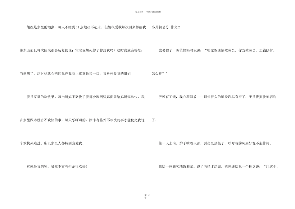 小升初满分(合集15篇)_第2页