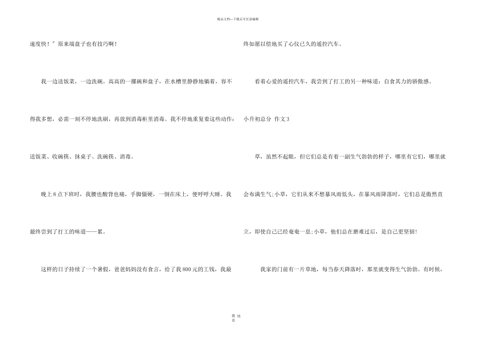 小升初满分(合集15篇)_第3页