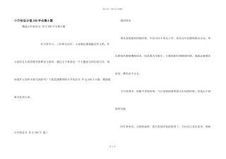 小升初满分300字合集6篇
