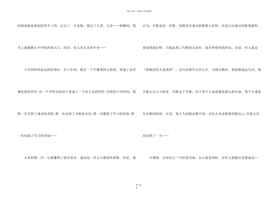 小升初满分锦集九篇_第3页